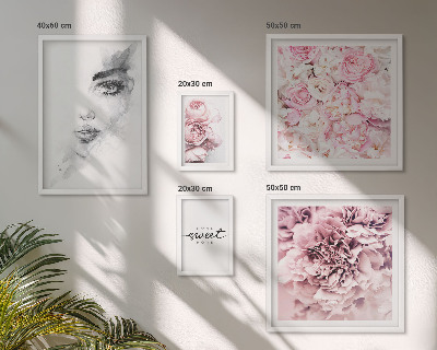 Decorațiune de perete set tablouri Un portret floral despre casă