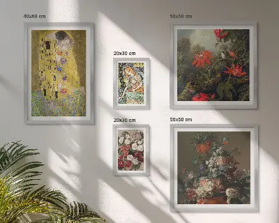 Compoziții de artă florală cu ramă poliptic