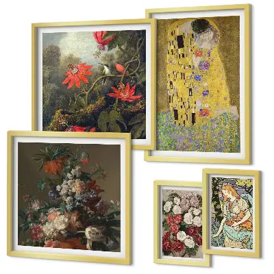 Compoziții de artă florală cu ramă poliptic