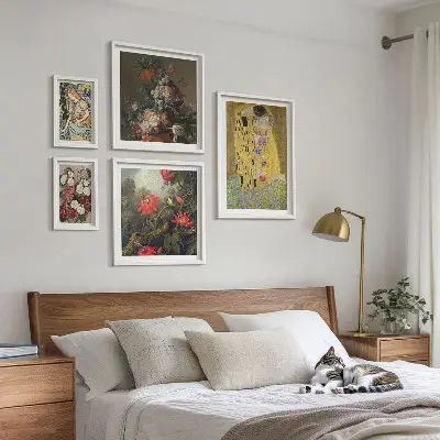 Compoziții de artă florală cu ramă poliptic