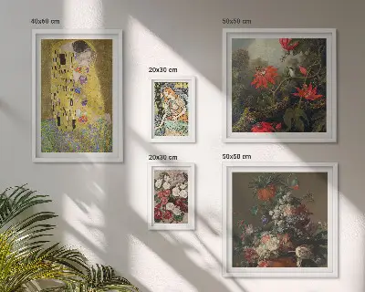 Compoziții de artă florală cu ramă poliptic