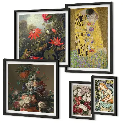 Compoziții de artă florală cu ramă poliptic