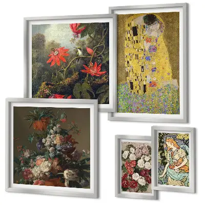 Compoziții de artă florală cu ramă poliptic