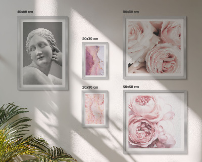 Polyptic înrămat Sculpturi florale clasice
