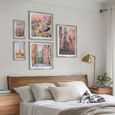 Decorațiune de perete set tablouri Orașe fermecătoare din Europa