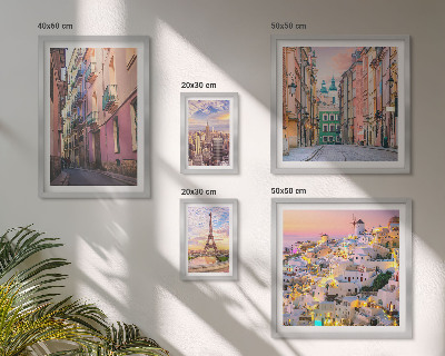 Decorațiune de perete set tablouri Orașe fermecătoare din Europa