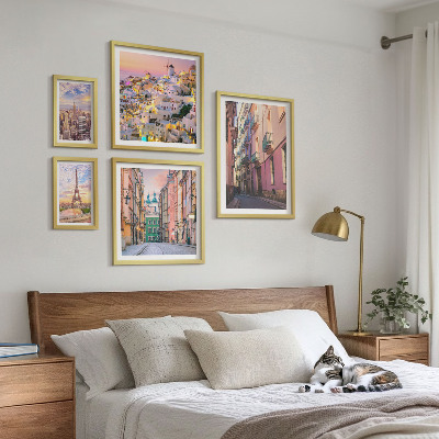 Decorațiune de perete set tablouri Orașe fermecătoare din Europa