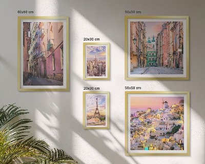 Decorațiune de perete set tablouri Orașe fermecătoare din Europa