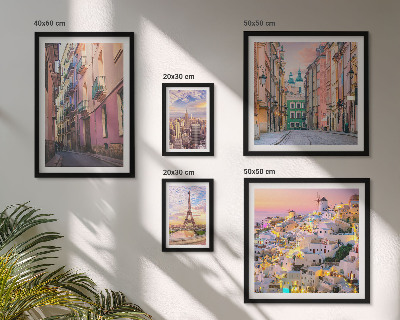 Decorațiune de perete set tablouri Orașe fermecătoare din Europa