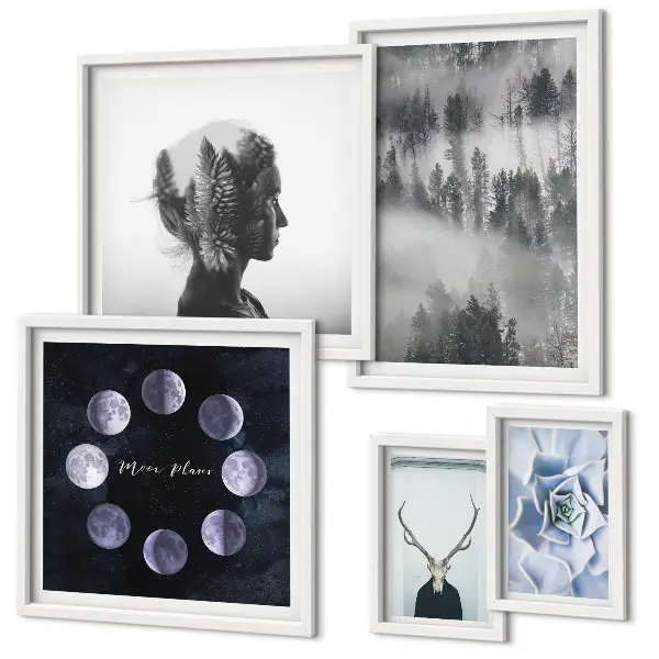 Set de tablouri decorative pentru perete cu motive naturale din natură