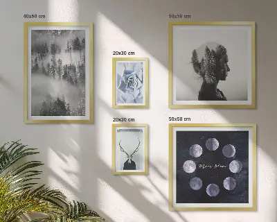 Set de tablouri decorative pentru perete cu motive naturale din natură