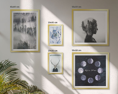 Decorațiune de perete set tablouri Motive naturale ale spațiului forestier