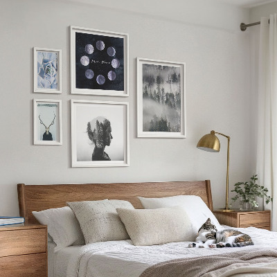 Decorațiune de perete set tablouri Motive naturale ale spațiului forestier