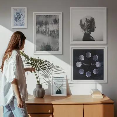 Set de tablouri decorative pentru perete cu motive naturale din natură
