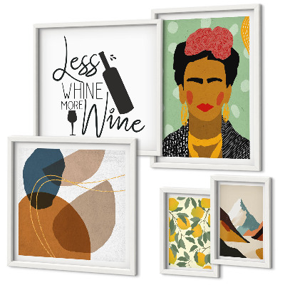 Polyptic înrămat Portrete în stil boho, abstracte
