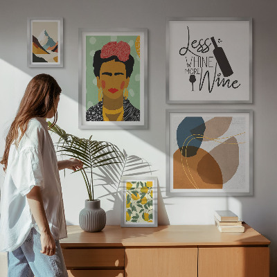 Polyptic înrămat Portrete în stil boho, abstracte