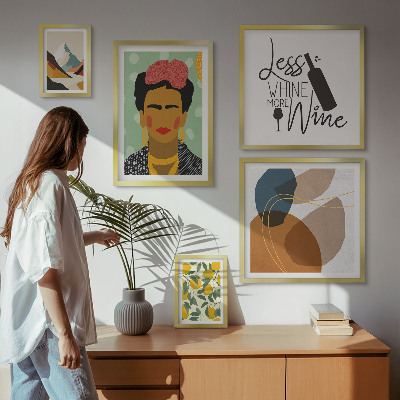 Polyptic înrămat Portrete în stil boho, abstracte