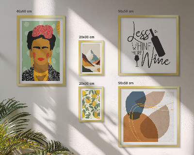 Polyptic înrămat Portrete în stil boho, abstracte
