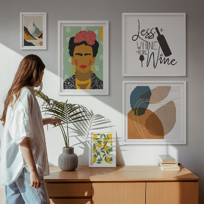 Polyptic înrămat Portrete în stil boho, abstracte