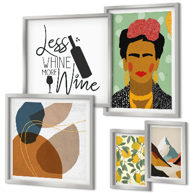 Polyptic înrămat Portrete în stil boho, abstracte