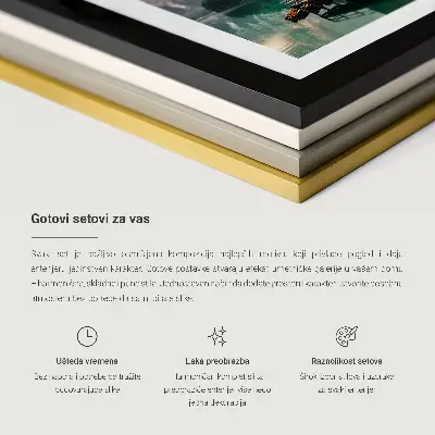 Baloane de deșert tablou poliptic înrămat