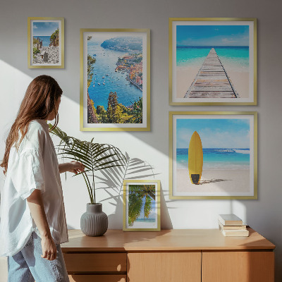 Decorațiune de perete set tablouri Peisaje și plaje de pe litoral