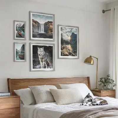 Set de tablouri decorative pentru perete peisaje naturale și animale sălbatice