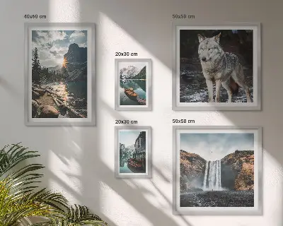 Set de tablouri decorative pentru perete peisaje naturale și animale sălbatice