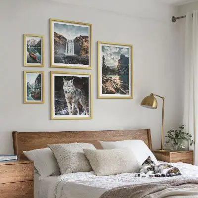Set de tablouri decorative pentru perete peisaje naturale și animale sălbatice