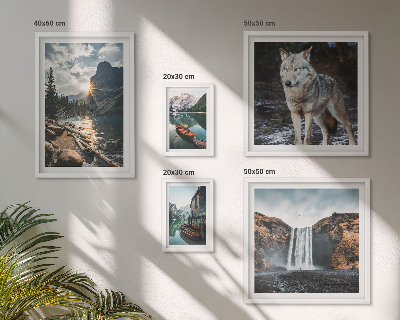 Decorațiune de perete set tablouri Peisaje naturale, animale sălbatice