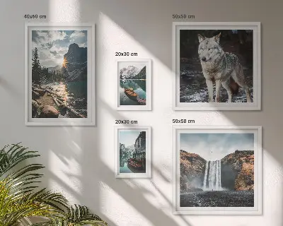 Set de tablouri decorative pentru perete peisaje naturale și animale sălbatice