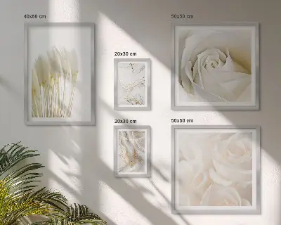 Set tablouri decorative de perete cu accente de marmură albă și roz