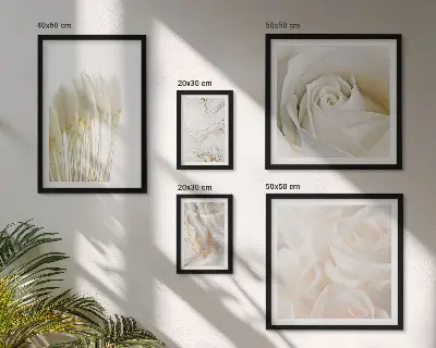 Set tablouri decorative de perete cu accente de marmură albă și roz