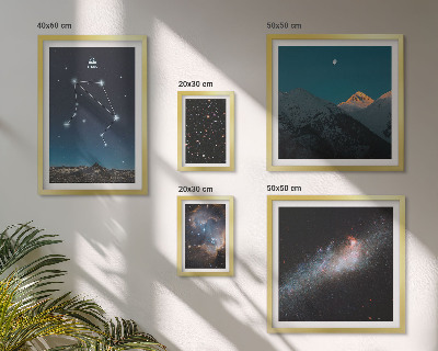Polyptic înrămat Peisaje cosmice