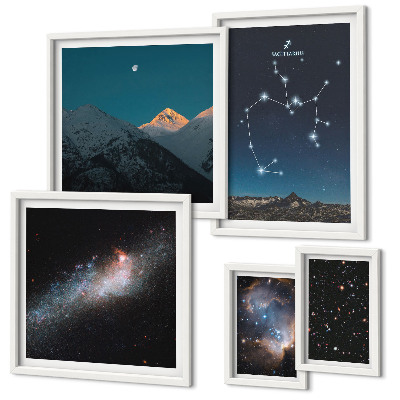 Polyptic înrămat Peisaje cosmice ale galaxiei