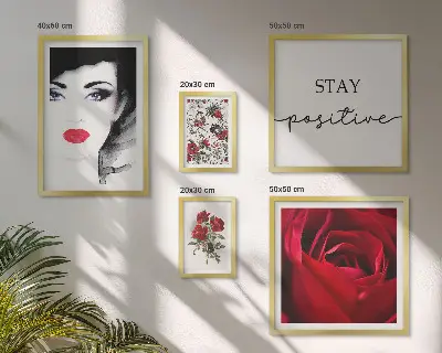 Portrete de femei cu flori vintage set de tablouri poliptice înrămate