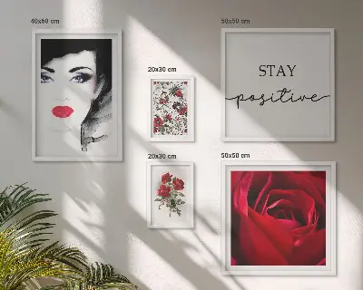 Portrete de femei cu flori vintage set de tablouri poliptice înrămate