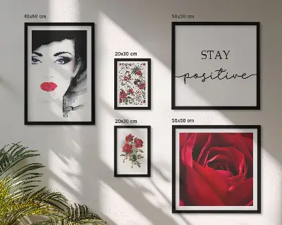 Portrete de femei cu flori vintage set de tablouri poliptice înrămate