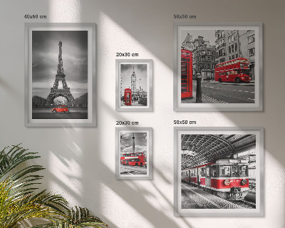 Polyptic înrămat Vederi elegante asupra Londrei și Parisului