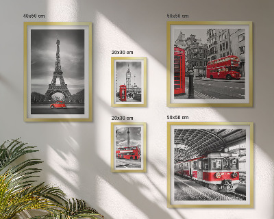 Polyptic înrămat Vederi elegante asupra Londrei și Parisului