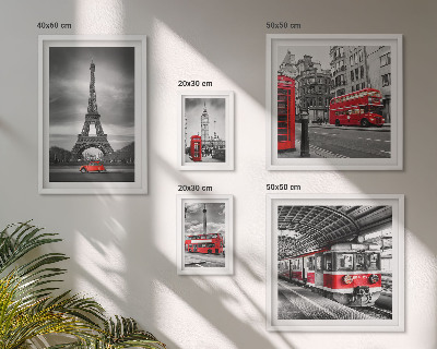 Polyptic înrămat Vederi elegante asupra Londrei și Parisului