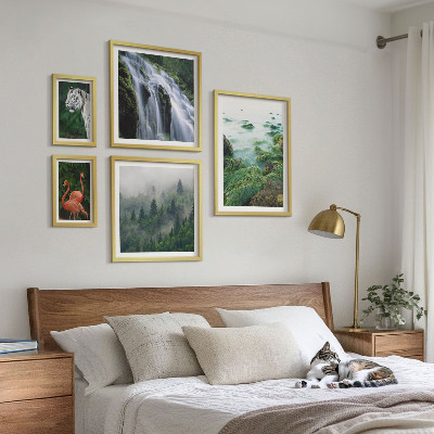 Decorațiune de perete set tablouri Peisaje cu animale sălbatice din natură