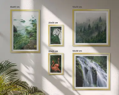 Set de tablouri decorative de perete cu peisaje și animale sălbatice din natură
