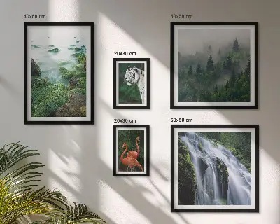 Set de tablouri decorative de perete cu peisaje și animale sălbatice din natură