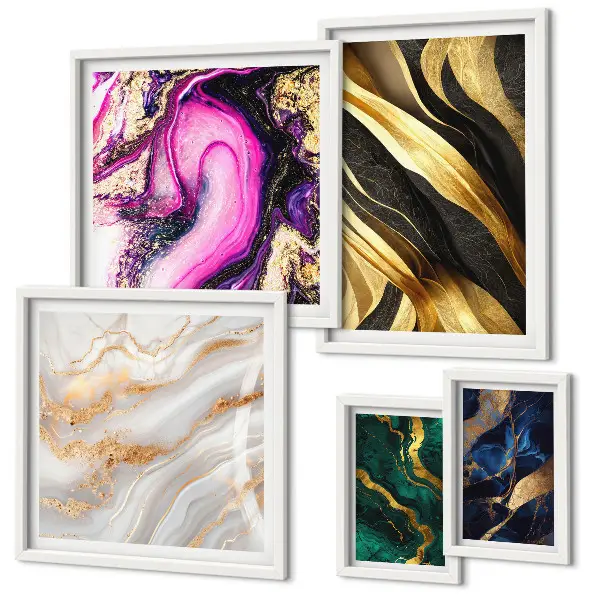 Set de tablouri decorative pentru perete modele abstracte moderne
