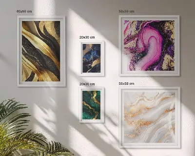 Set de tablouri decorative pentru perete modele abstracte moderne