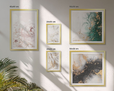 Polyptic înrămat Accente florale, eleganță abstractă