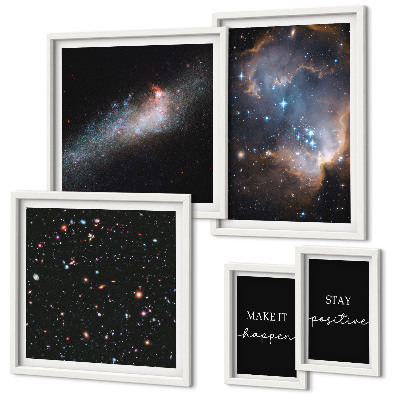 Decorațiune de perete set tablouri Motivația inspirațiilor cosmice