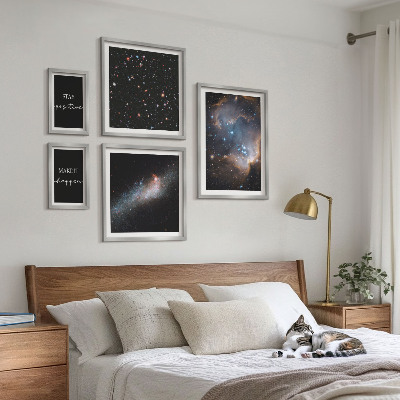 Decorațiune de perete set tablouri Motivația inspirațiilor cosmice