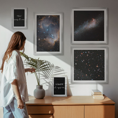 Decorațiune de perete set tablouri Motivația inspirațiilor cosmice
